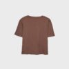 Camiseta básica de corte regular y tejido grueso Camiseta básica de corte regular y tejido grueso