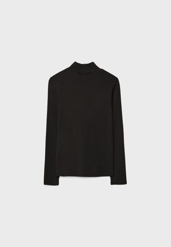 Camiseta básica de cuello alto Camiseta básica de cuello alto