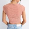 Camiseta básica de manga corta a rayas Camiseta básica de manga corta a rayas