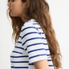 Camiseta básica de peso grueso a rayas y corte regular Camiseta básica de peso grueso a rayas y corte regular