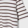 Camiseta básica de peso grueso a rayas y corte regular Camiseta básica de peso grueso a rayas y corte regular