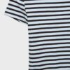 Camiseta básica de rayas y corte ajustado Camiseta básica de rayas y corte ajustado