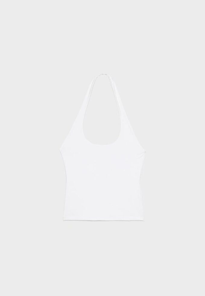 Camiseta con cuello halter Camiseta con cuello halter