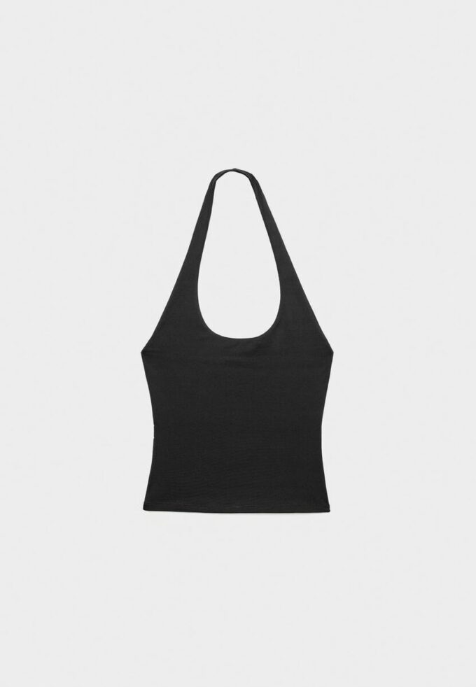 Camiseta con cuello halter Camiseta con cuello halter