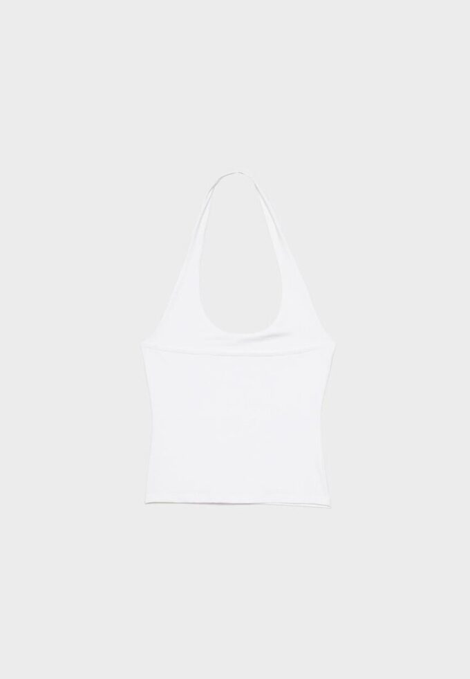Camiseta con cuello halter Camiseta con cuello halter