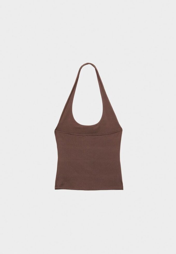 Camiseta con cuello halter Camiseta con cuello halter
