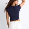 Camiseta corta ajustada básica Camiseta corta ajustada básica