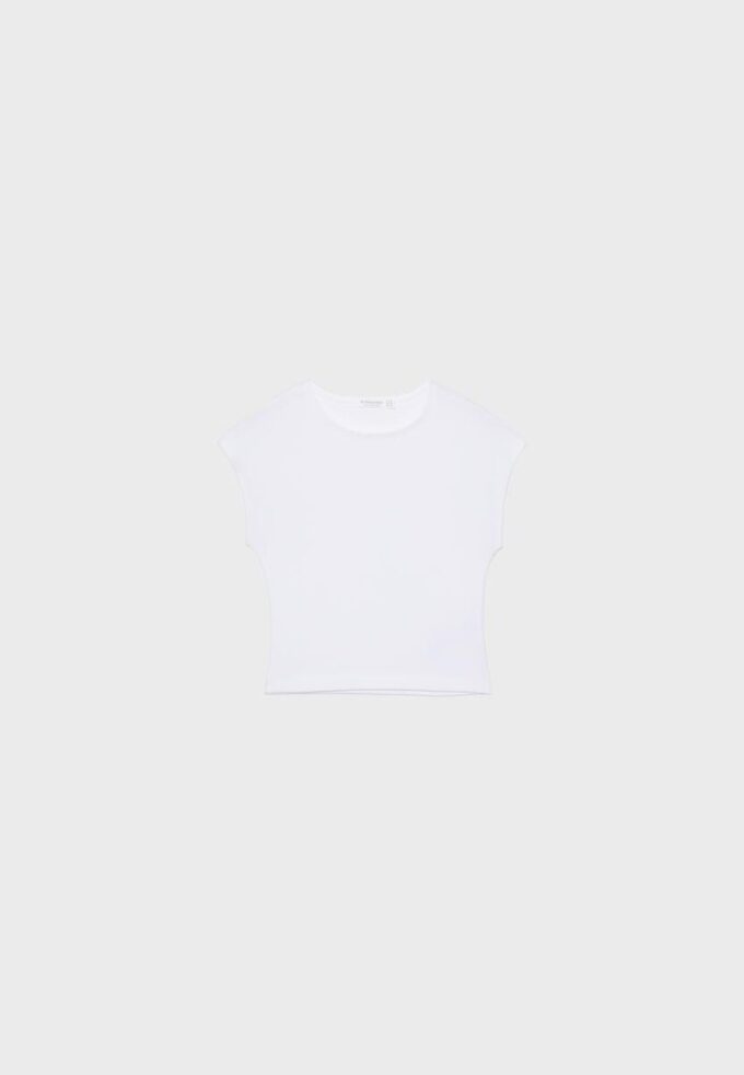 Camiseta corta ajustada básica Camiseta corta ajustada básica