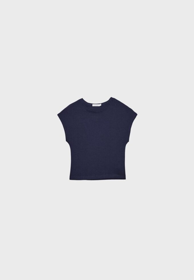 Camiseta corta ajustada básica Camiseta corta ajustada básica