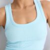 Camiseta de canalé con espalda nadadora Camiseta de canalé con espalda nadadora