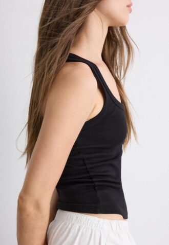 Camiseta de canalé con espalda nadadora