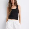 Camiseta de canalé con espalda nadadora Camiseta de canalé con espalda nadadora