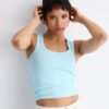 Camiseta de canalé con espalda nadadora Camiseta de canalé con espalda nadadora