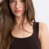 Camiseta de canalé con espalda nadadora Camiseta de canalé con espalda nadadora