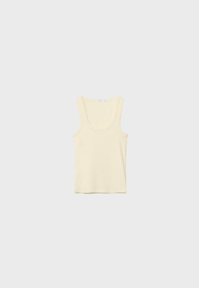 Camiseta de canalé con espalda nadadora Camiseta de canalé con espalda nadadora