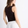 Camiseta de canalé con espalda nadadora Camiseta de canalé con espalda nadadora