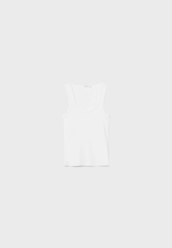 Camiseta de canalé con espalda nadadora Camiseta de canalé con espalda nadadora