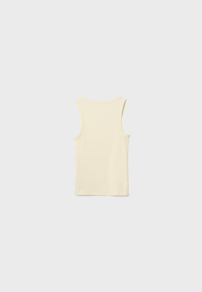 Camiseta de canalé con espalda nadadora Camiseta de canalé con espalda nadadora