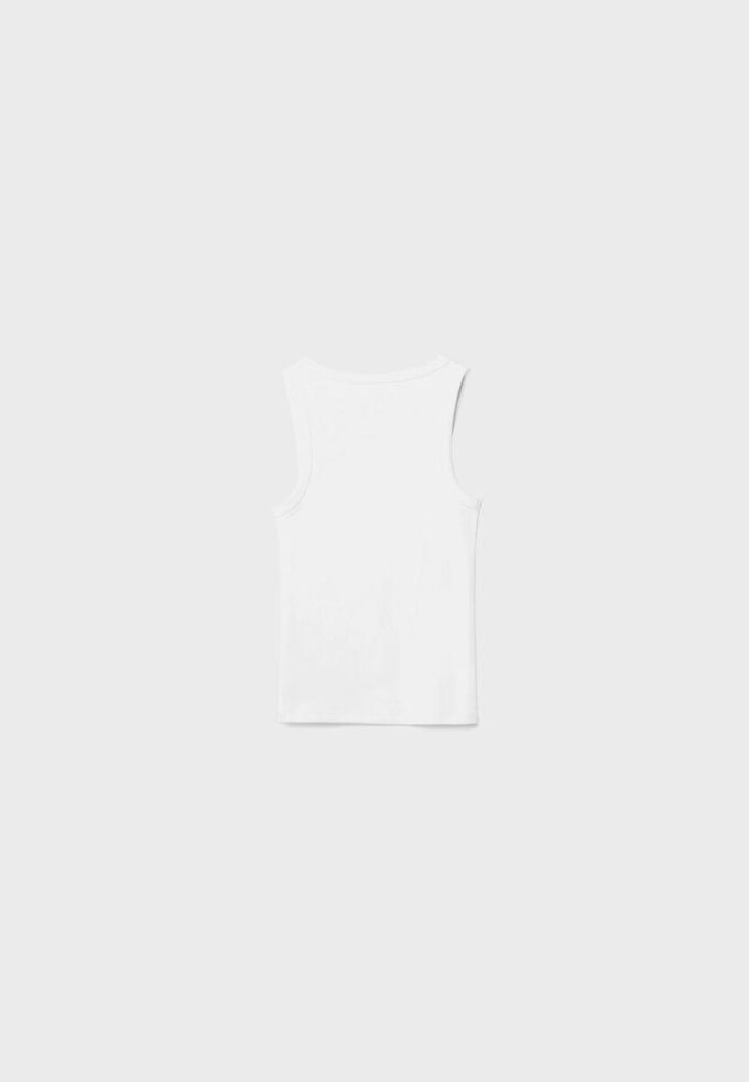Camiseta de canalé con espalda nadadora Camiseta de canalé con espalda nadadora