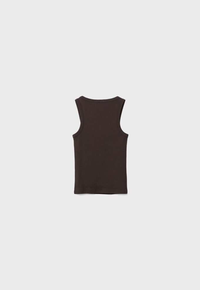 Camiseta de canalé con espalda nadadora Camiseta de canalé con espalda nadadora