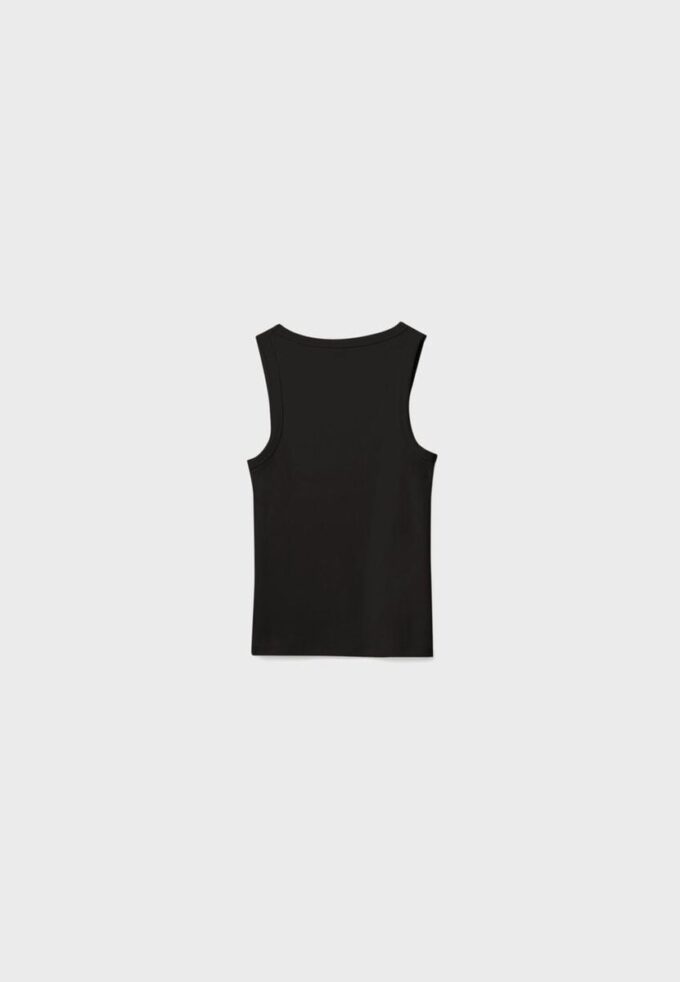 Camiseta de canalé con espalda nadadora Camiseta de canalé con espalda nadadora