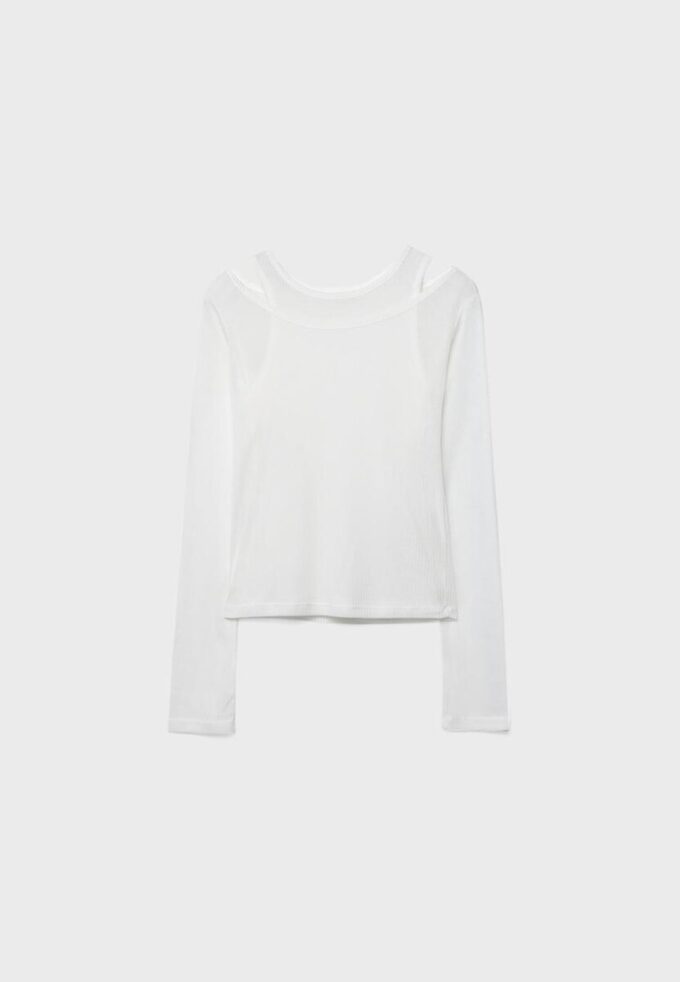 Camiseta de doble capa Camiseta de doble capa