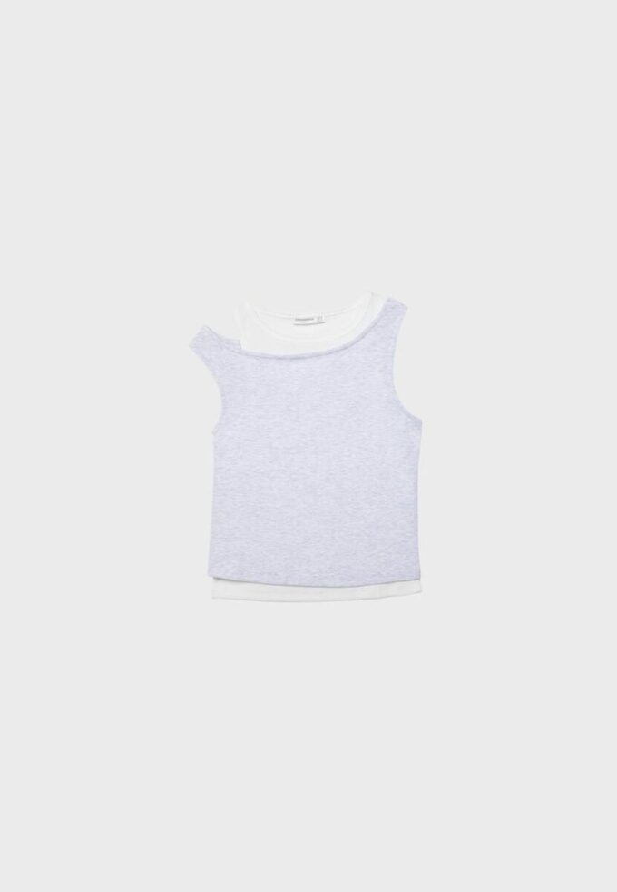 Camiseta de doble capa Camiseta de doble capa