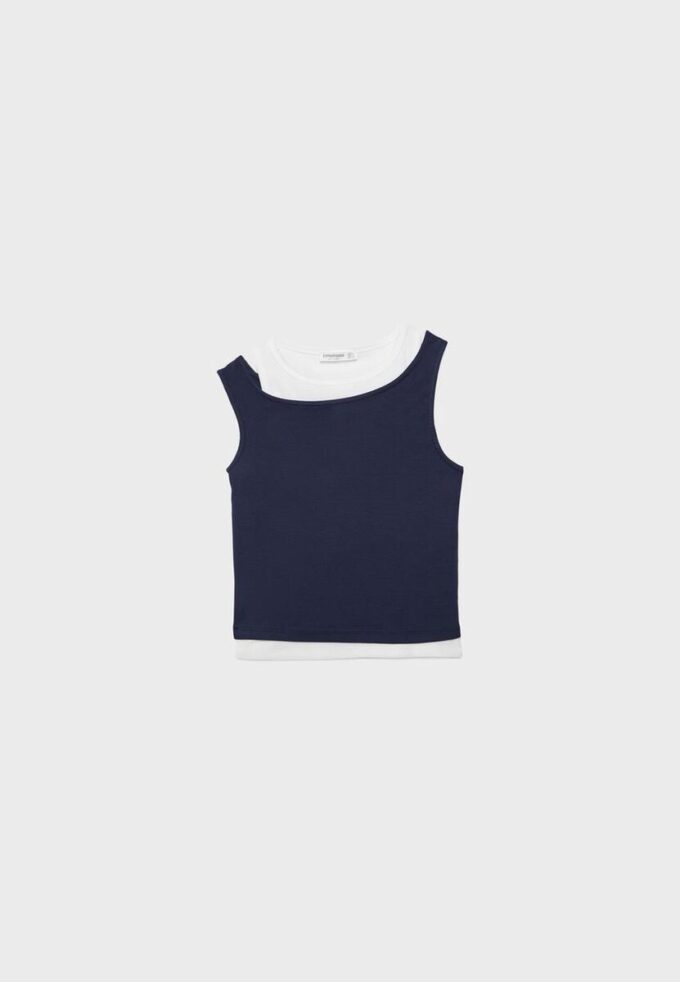 Camiseta de doble capa Camiseta de doble capa