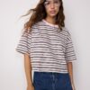Camiseta de manga corta a rayas