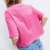Camiseta de manga corta a rayas