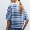 Camiseta de manga corta a rayas