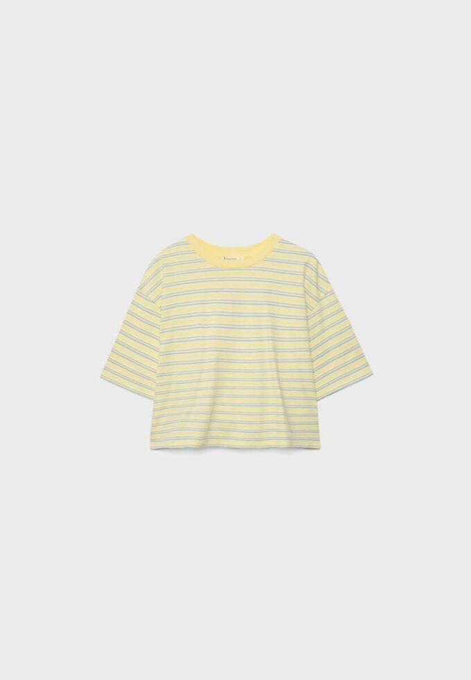 Camiseta de manga corta a rayas