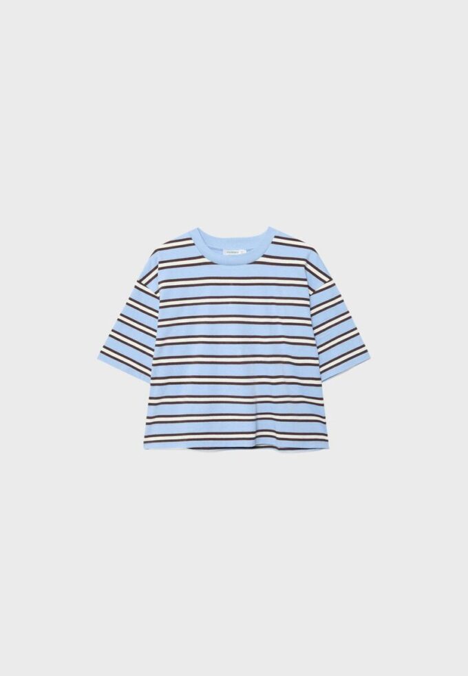 Camiseta de manga corta a rayas