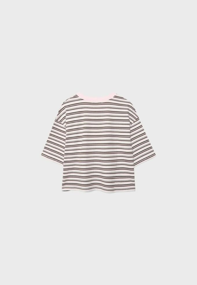 Camiseta de manga corta a rayas