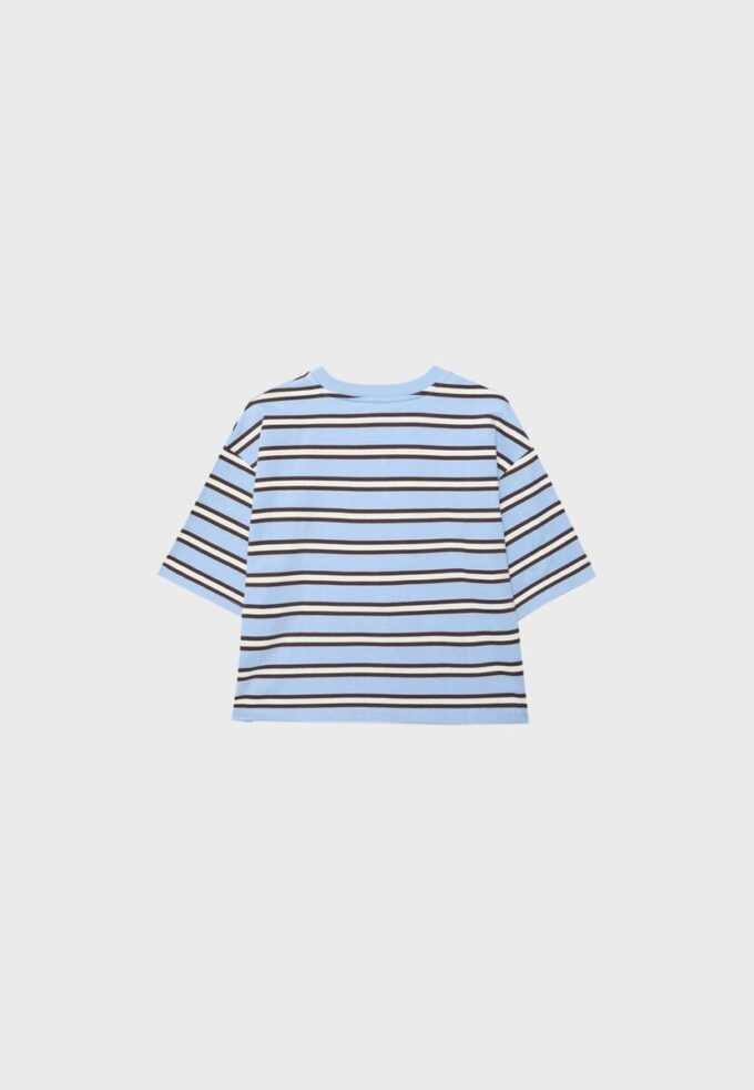Camiseta de manga corta a rayas