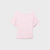 Camiseta de manga corta con cuello barco Camiseta de manga corta con cuello barco