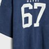 Camiseta de manga corta con detalle gráfico Camiseta de manga corta con detalle gráfico