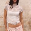 Camiseta de manga corta estilo qipao Camiseta de manga corta estilo qipao