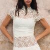 Camiseta de manga corta estilo qipao Camiseta de manga corta estilo qipao