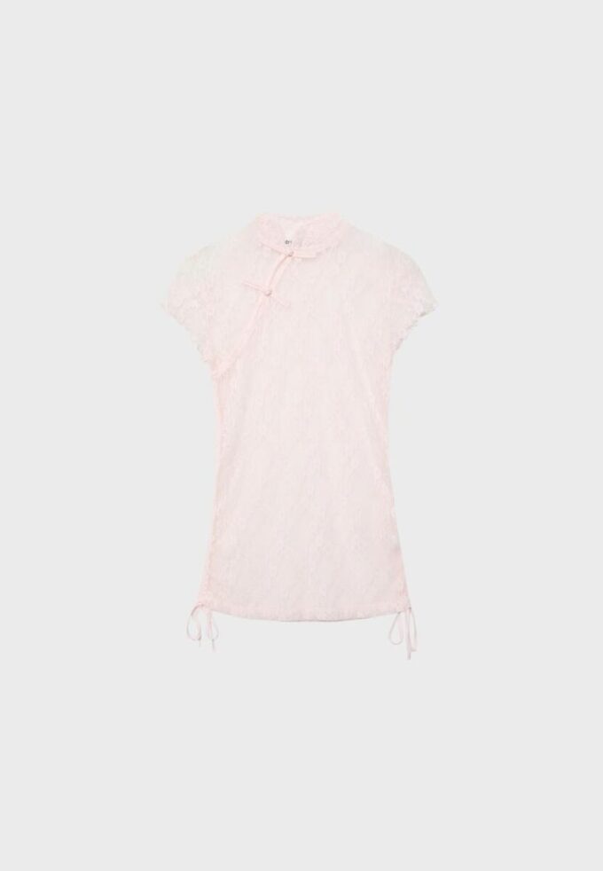 Camiseta de manga corta estilo qipao Camiseta de manga corta estilo qipao
