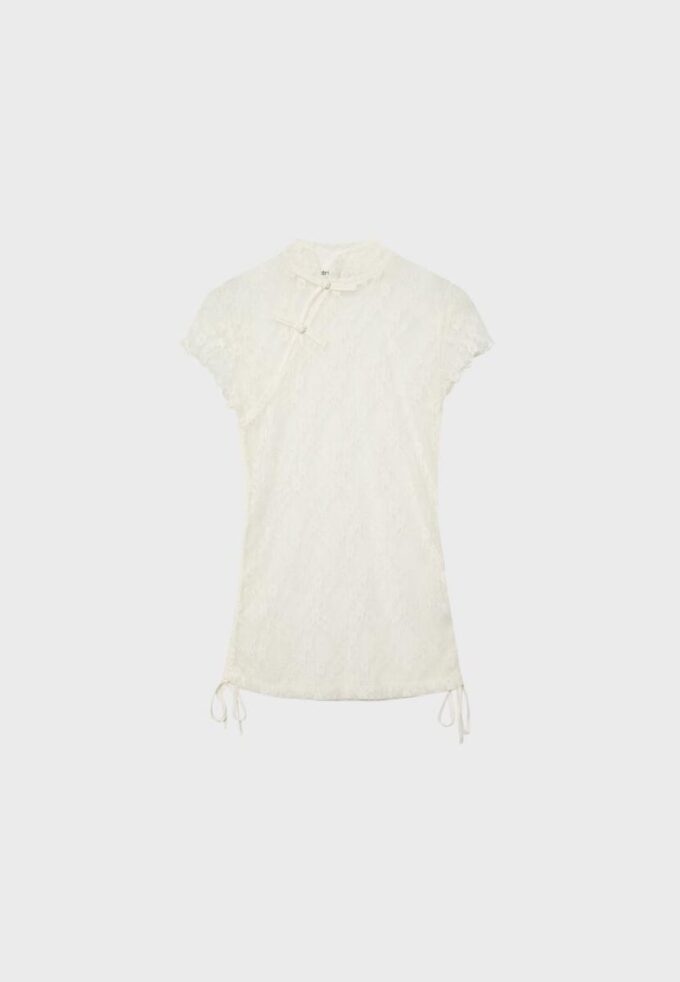 Camiseta de manga corta estilo qipao Camiseta de manga corta estilo qipao