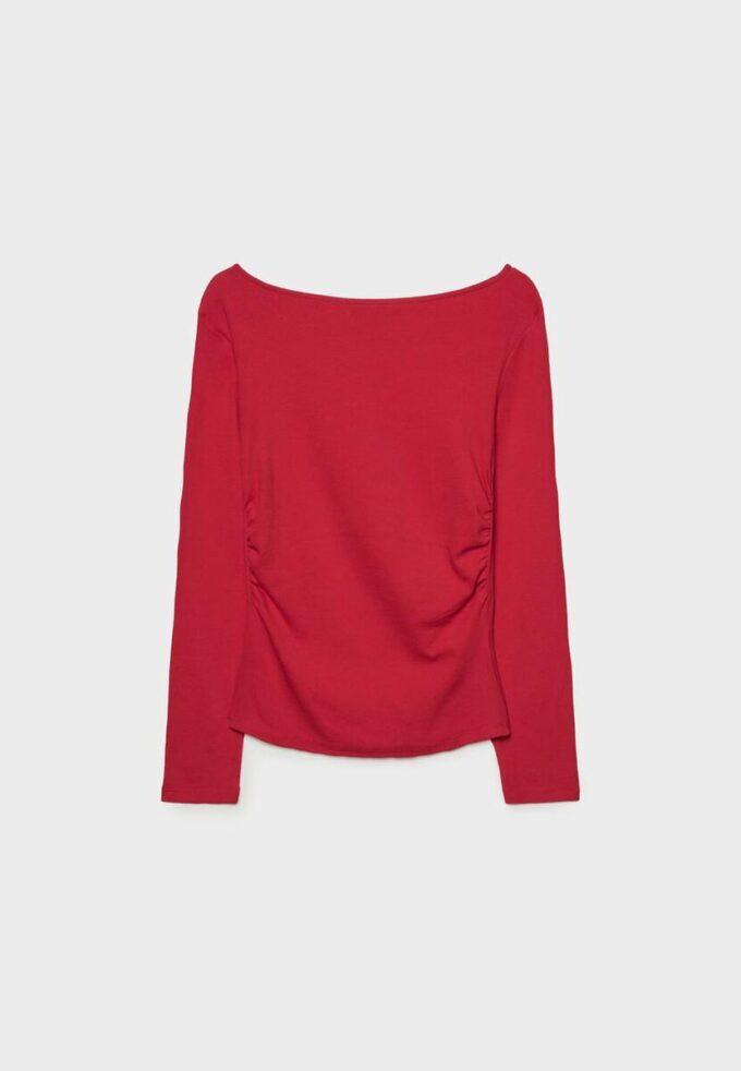 Camiseta de manga larga con fruncidos Camiseta de manga larga con fruncidos