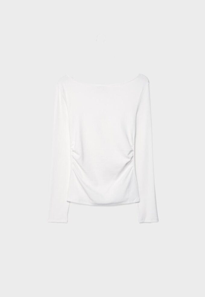 Camiseta de manga larga con fruncidos Camiseta de manga larga con fruncidos