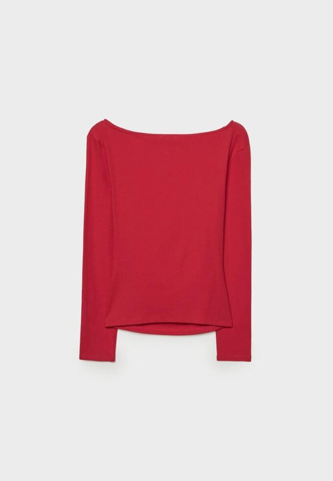 Camiseta de manga larga con fruncidos Camiseta de manga larga con fruncidos