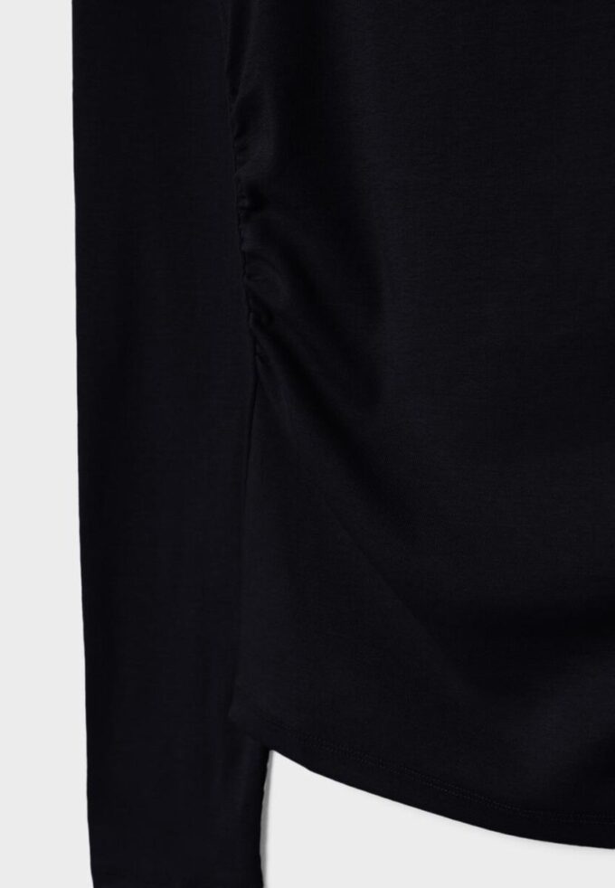 Camiseta de manga larga con fruncidos