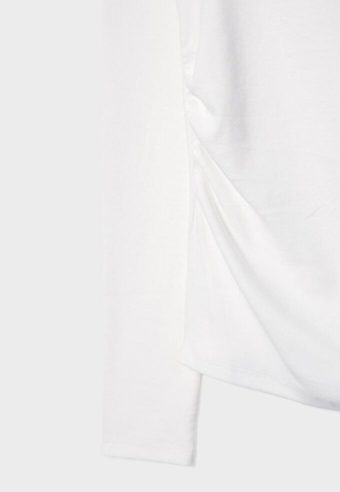 Camiseta de manga larga con fruncidos Camiseta de manga larga con fruncidos