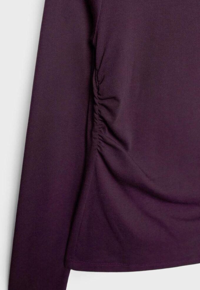 Camiseta de manga larga con fruncidos Camiseta de manga larga con fruncidos
