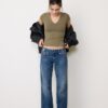 Camiseta de pantalón corto con cuello en V Camiseta de pantalón corto con cuello en V