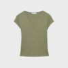 Camiseta de pantalón corto con cuello en V Camiseta de pantalón corto con cuello en V