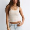 Camiseta de poliamida con tirantes anchos Camiseta de poliamida con tirantes anchos